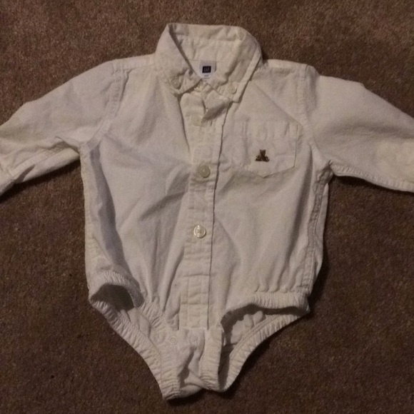 baby button down onesie